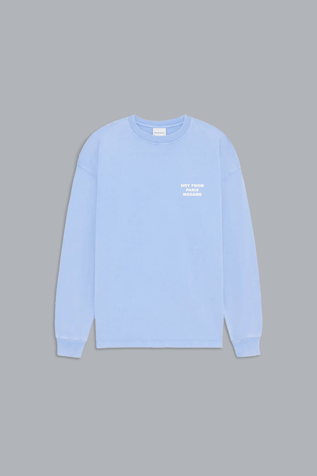 WASHED SLOGAN LONG SLEEVE T-SHIRT