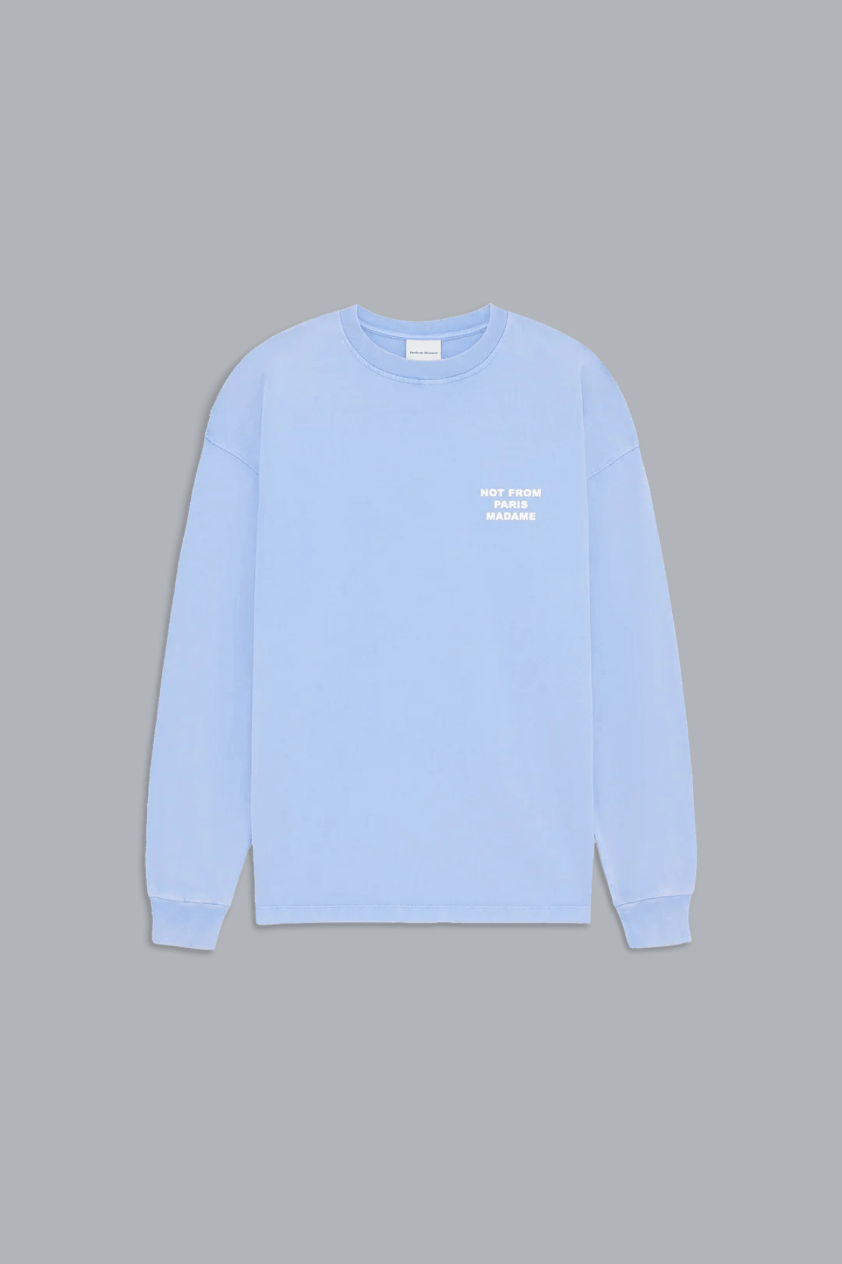 WASHED SLOGAN LONG SLEEVE T-SHIRT