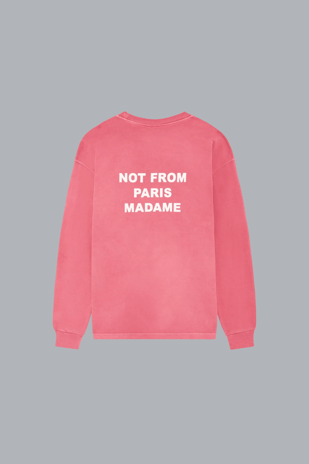 WASHED SLOGAN LONG SLEEVE T-SHIRT