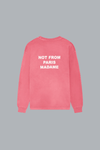 WASHED SLOGAN LONG SLEEVE T-SHIRT