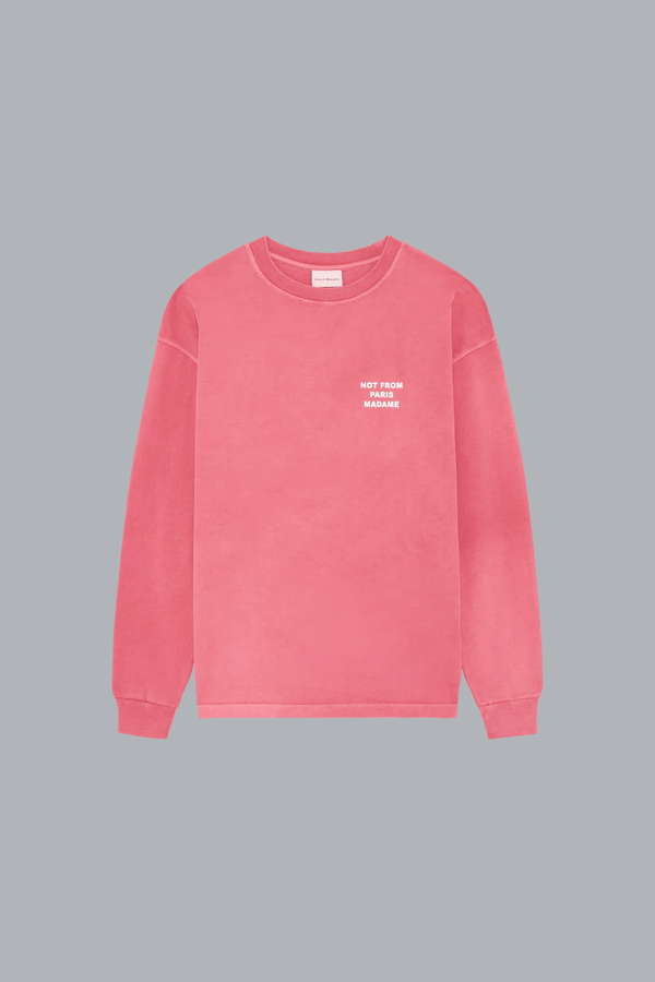 WASHED SLOGAN LONG SLEEVE T-SHIRT