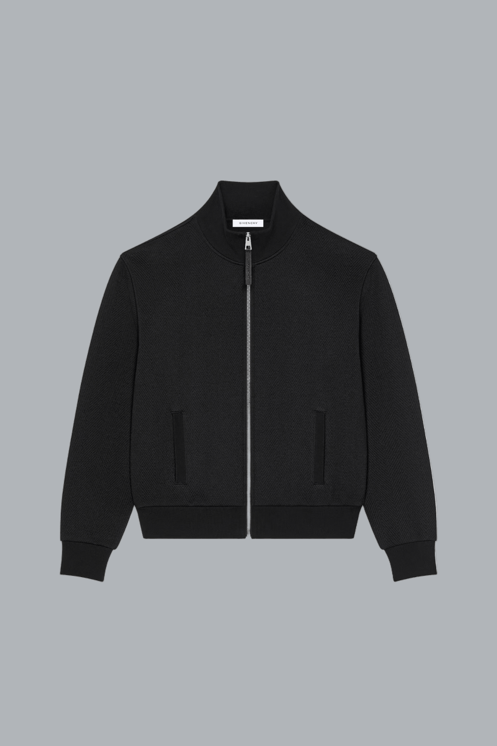 QUILTED ZIP THROUGH SWEATER
