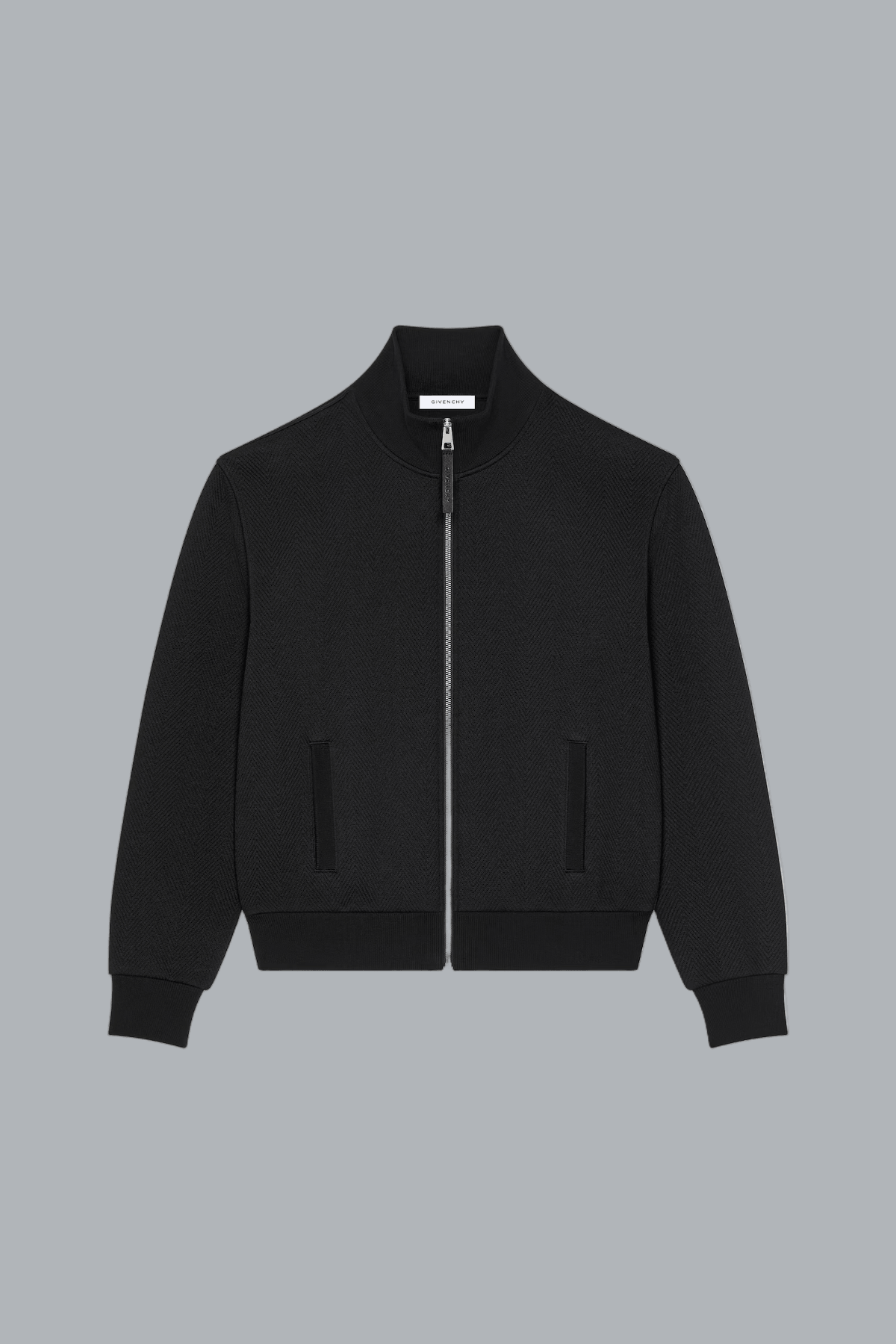 QUILTED ZIP THROUGH SWEATER