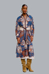 ARABESQUE SCARF MIDI DRESS