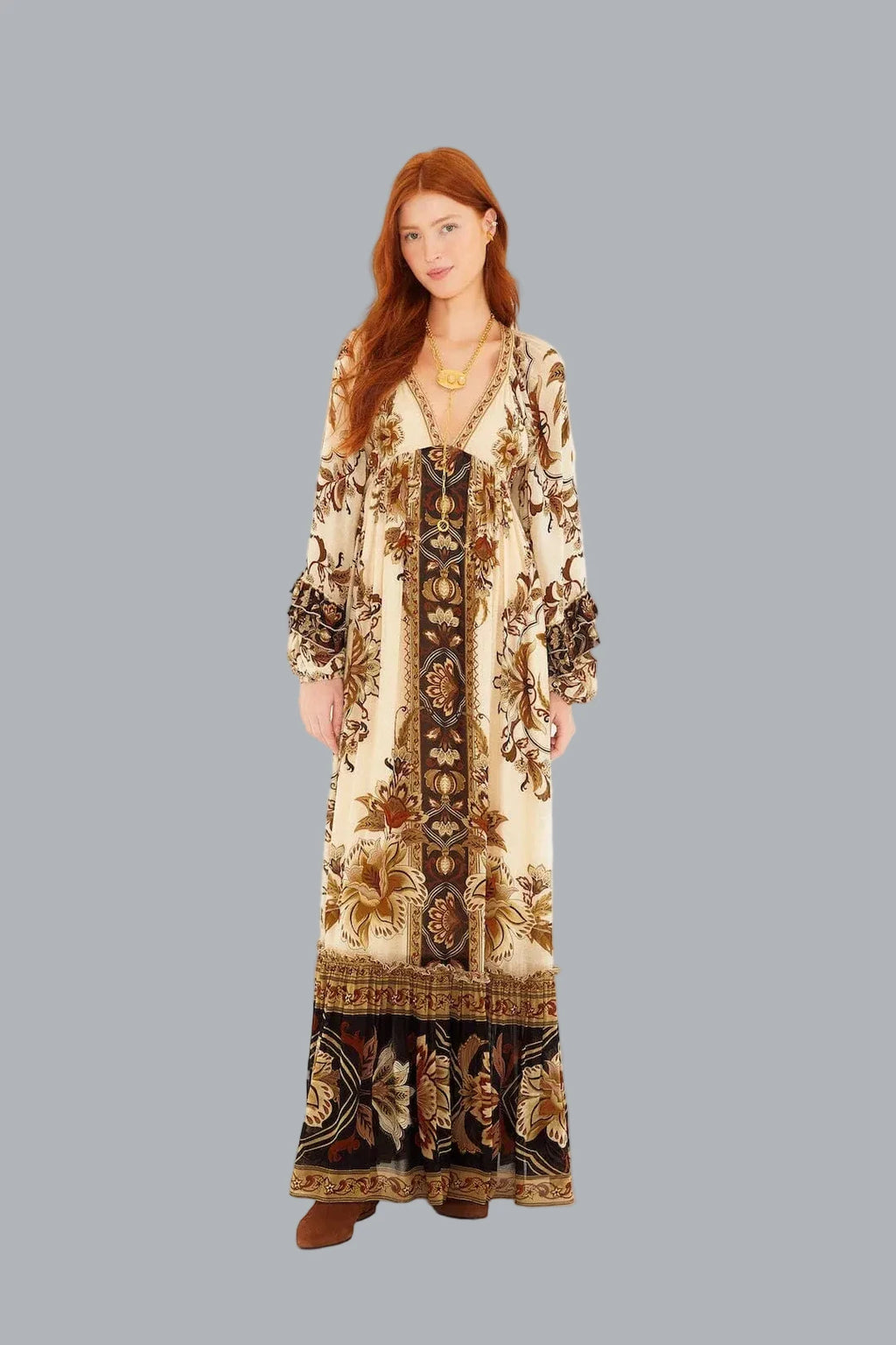 MAJESTIC GARDEN MAXI DRESS