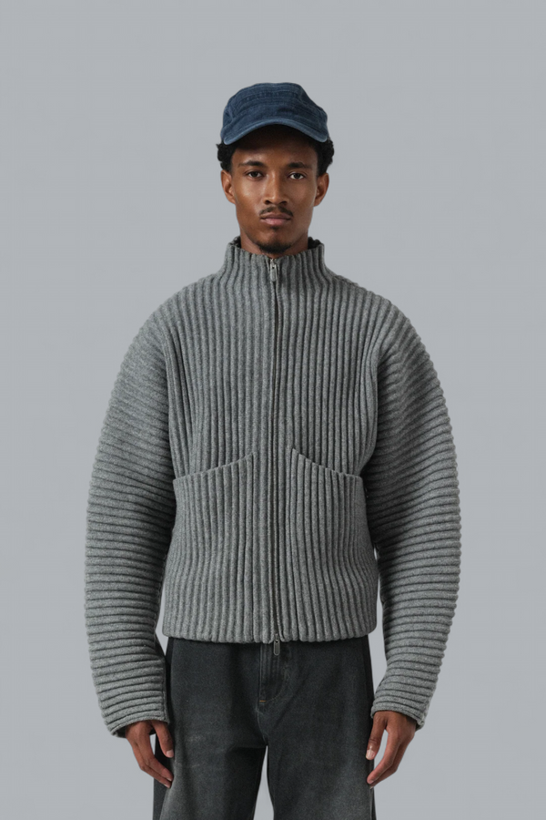 GLOBE RIB KNIT CARDIGAN