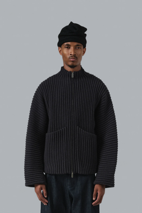 GLOBE RIB KNIT CARDIGAN