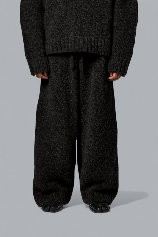 WOOL KNIT STACKS PANTS