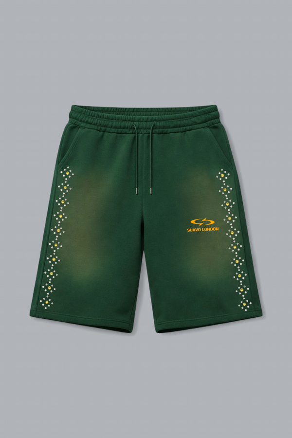 STUDDED SWEATSHORTS