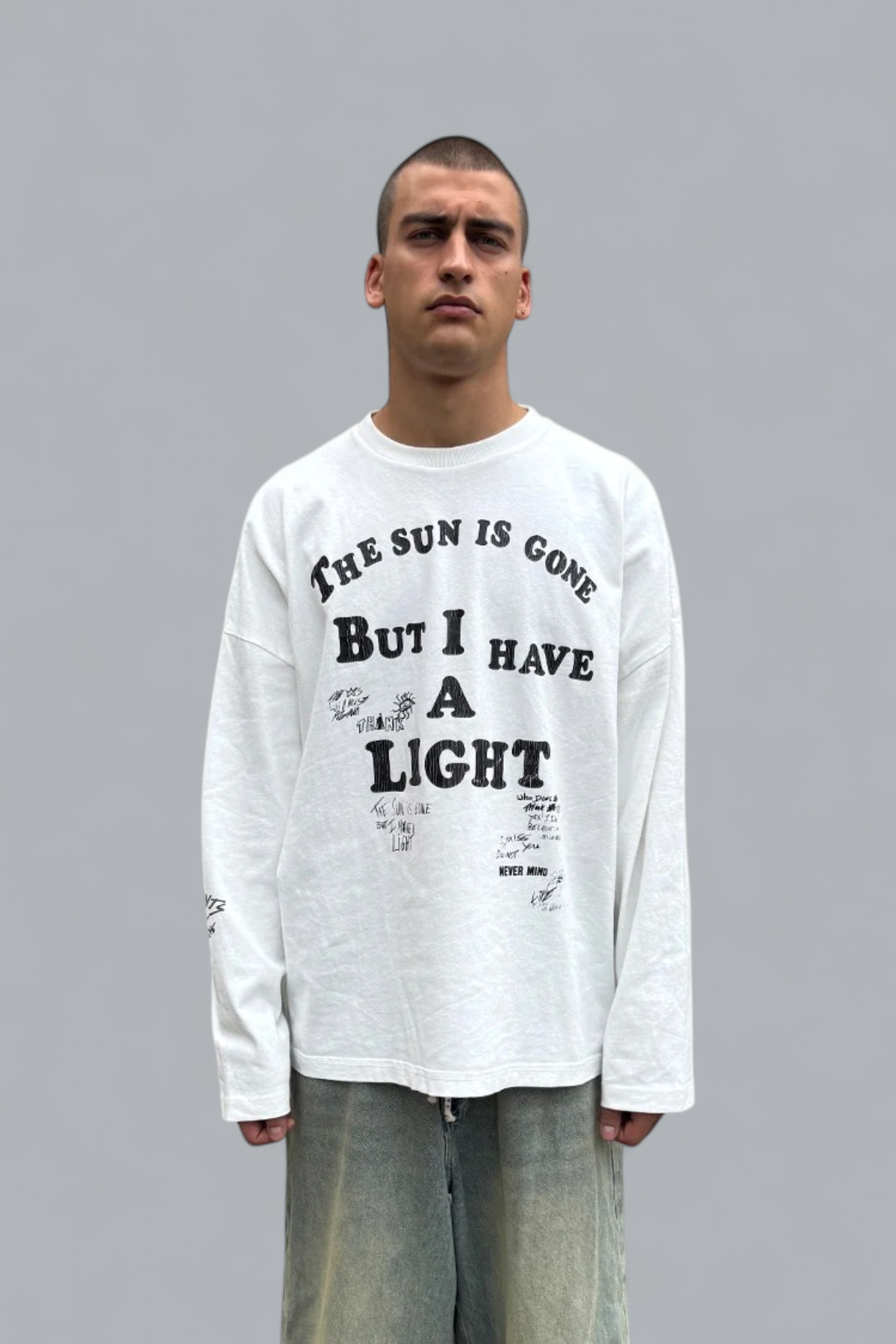 SUN IS GONE WENDBARES LANGARM-T-SHIRT