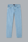 INDIGO DENIM LIGHT WASH STRAIGHT FIT JEANS