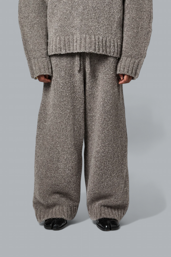 WOOL KNIT STACKS PANTS