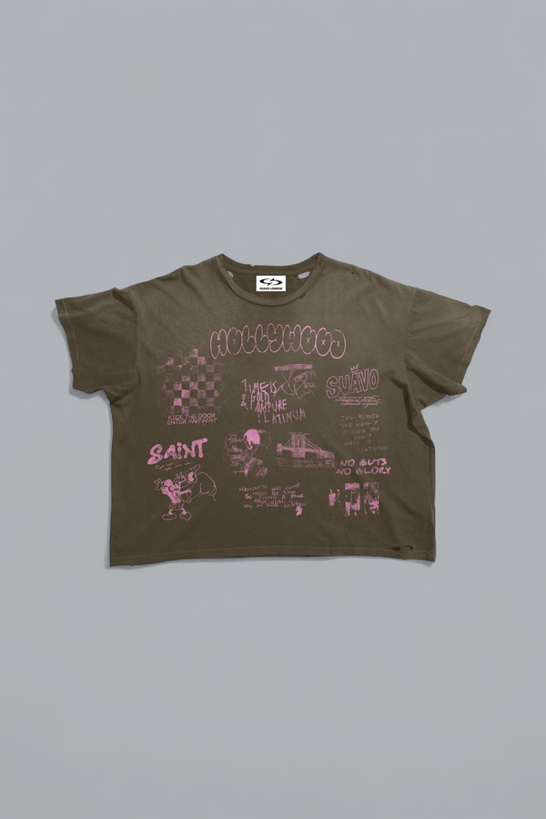 VELVET BROWN T-SHIRT