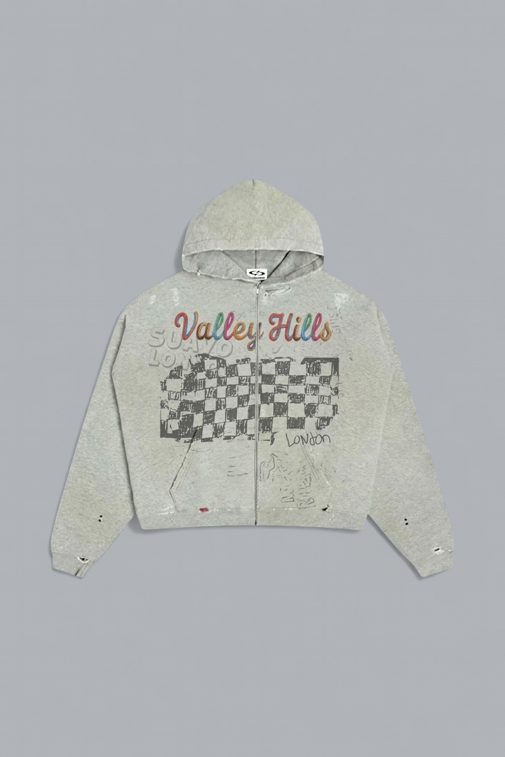VALLEY HILLS ZIP HOODIE